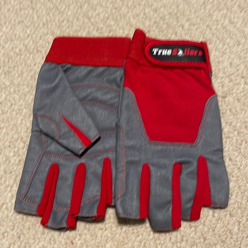 Brand new, never worn, sailing gloves